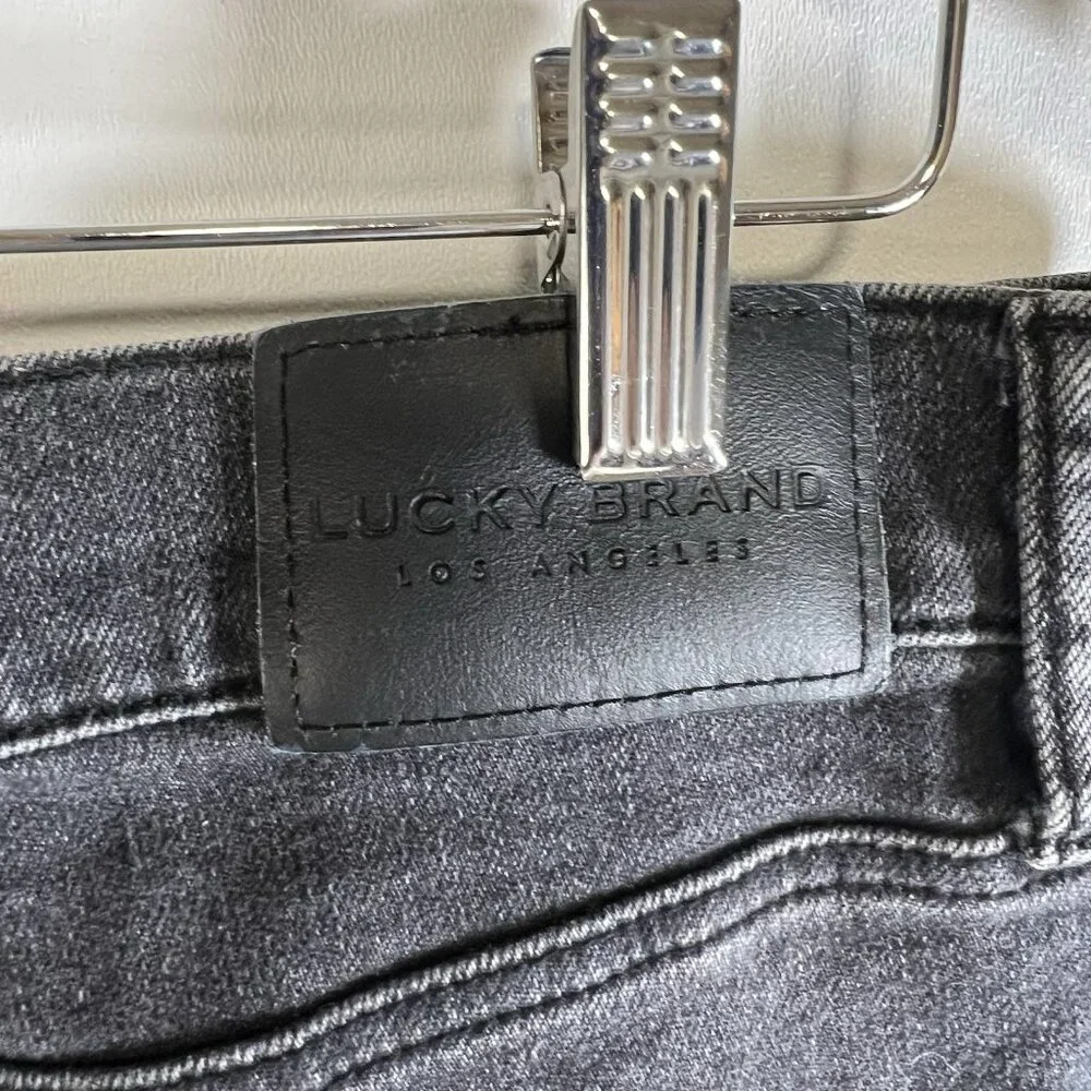 Lucky Brand Jeans Mens 34x30 412 Athletic Slim Black Stretch‎ Denim Preppy